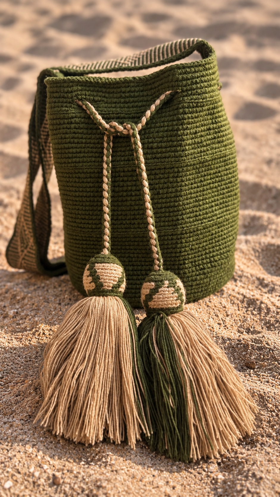 Medium Green/Cream Mochila