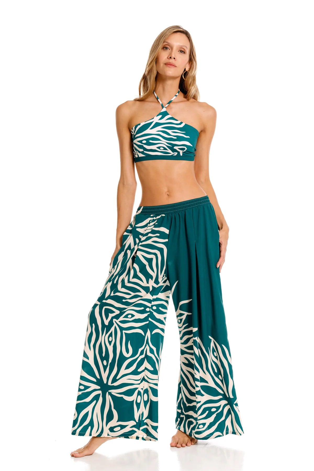Pant Green Coral