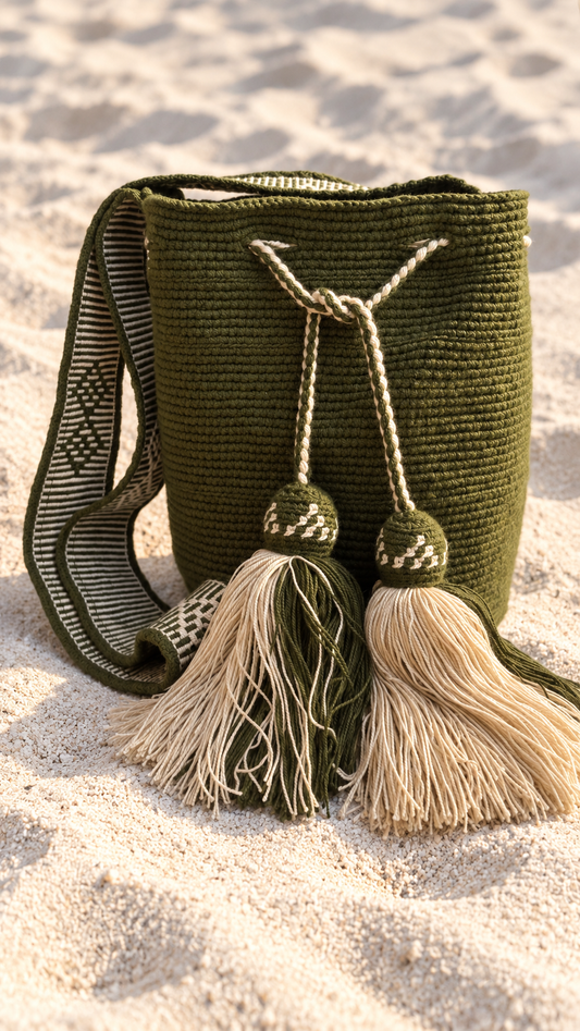 Medium Green/Beige Mochila