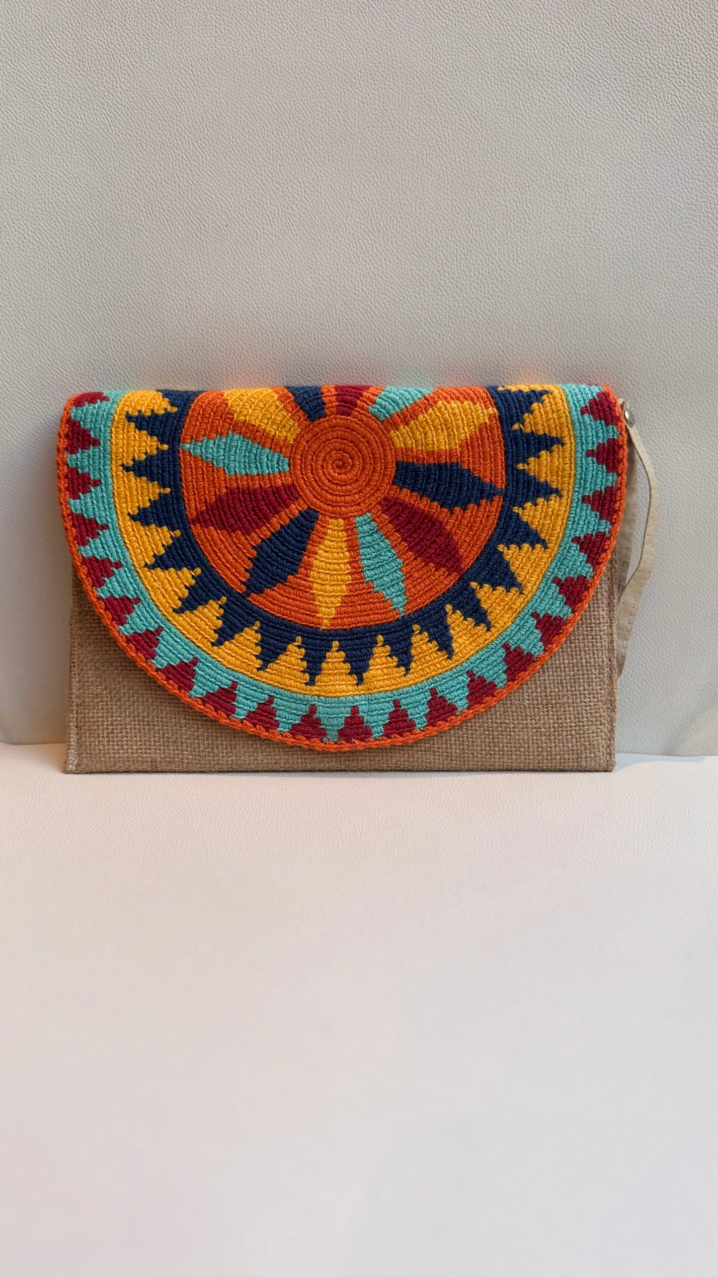 Rectangle Bright Petals Clutch