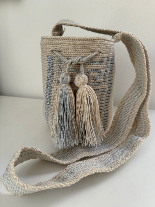 Small Beige Design Bag