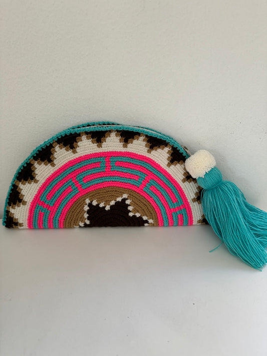 Half Moon Neon Clutch