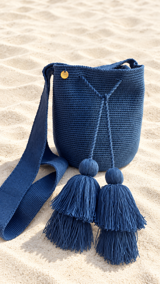 Medium Blue Mochila