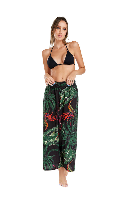 San Luis Black Printed Pant
